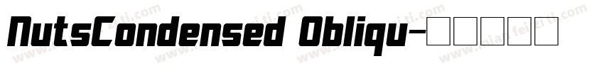 NutsCondensed Obliqu字体转换